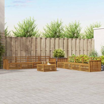 Set de canapele de exterior 9 pcs natural GartenMobel Dekor