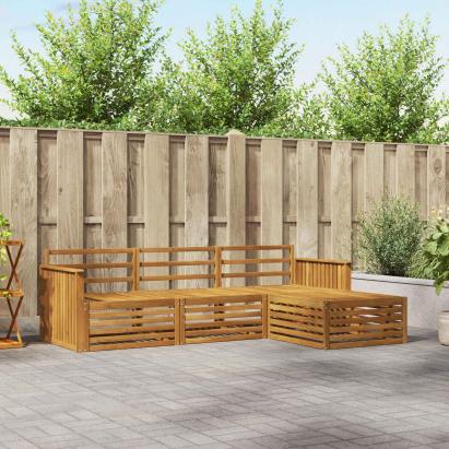 Set de canapele de exterior 4 pcs natural GartenMobel Dekor