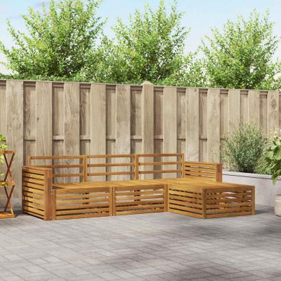 Set de canapele de exterior 4 pcs natural GartenMobel Dekor