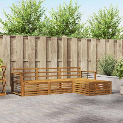 Set de canapele de exterior 4 pcs natural GartenMobel Dekor