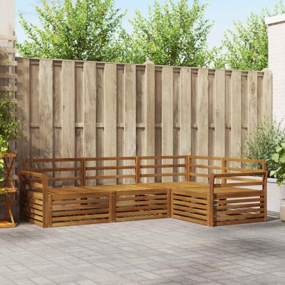 Set de canapele de exterior 4 pcs natural GartenMobel Dekor