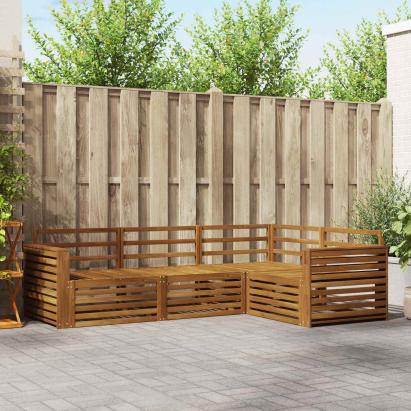 Set de canapele de exterior 4 pcs natural GartenMobel Dekor