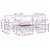 Set de canapele de exterior 5 pcs Gri natural și deschis GartenMobel Dekor