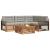 Set de canapele de exterior 5 pcs Gri natural și deschis GartenMobel Dekor