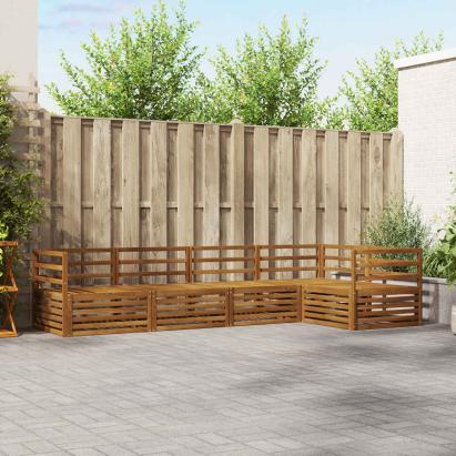 Set de canapele de exterior 5 pcs natural Lemn Solid de Acacia GartenMobel Dekor
