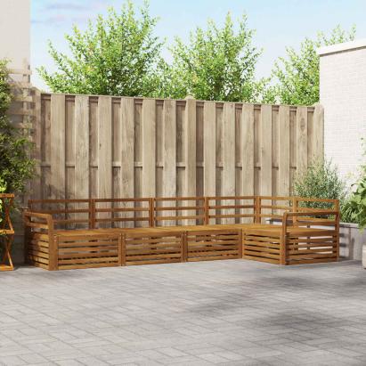 Set de canapele de exterior 5 pcs natural Lemn Solid de Acacia GartenMobel Dekor