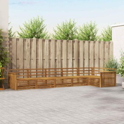 Set de canapele de exterior 6 pcs natural Lemn Solid de Acacia GartenMobel Dekor