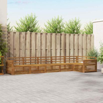 Set de canapele de exterior 6 pcs natural Lemn Solid de Acacia GartenMobel Dekor