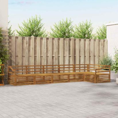Set de canapele de exterior 6 pcs natural Lemn Solid de Acacia GartenMobel Dekor