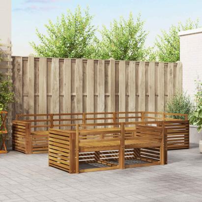 Set de canapele de exterior 7 pcs natural GartenMobel Dekor