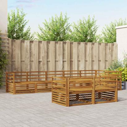 Set de canapele de exterior 8 pcs natural GartenMobel Dekor