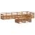 Set de canapele de exterior 8 pcs natural GartenMobel Dekor