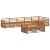 Set de canapele de exterior 8 pcs natural GartenMobel Dekor