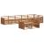 Set de canapele de exterior 8 pcs natural GartenMobel Dekor