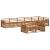 Set de canapele de exterior 8 pcs natural GartenMobel Dekor