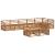 Set de canapele de exterior 8 pcs natural GartenMobel Dekor