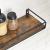 VASAGLE Set 2 rafturi perete cu bara metalica, stil industrial, 40x16x9 cm, maro rustic Household NewTrend