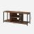 VASAGLE Comoda TV pentru televizor pana la 60 inch, stil industrial, 120x40x50 cm, maro rustic Household NewTrend