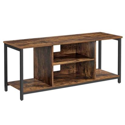 VASAGLE Comoda TV pentru televizor pana la 60 inch, stil industrial, 120x40x50 cm, maro rustic Household NewTrend