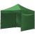 Cort tip pavilion cu 3 pereti laterali, structura solida otel si acoperis impermeabil PVC, 3x3 m cu inaltime reglabila, verde Household NewTrend