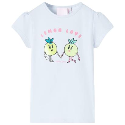 Tricou pentru copii, albastru deschis, 140 GartenMobel Dekor