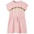 Rochie pentru copii cu șnur în talie, roz deschis, 140 GartenMobel Dekor