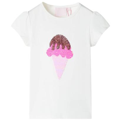 Tricou pentru copii, ecru, 116 GartenMobel Dekor