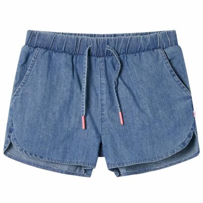 Pantaloni scurți pentru copii, albastru denim, 104 GartenMobel Dekor