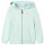 Hanorac copii cu glugă și fermoar, combinație verde mentă deschis, 92 GartenMobel Dekor