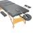 Masă de masaj cu 3 zone, cadru din lemn, antracit, 186 x 68 cm GartenMobel Dekor