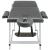 Masă de masaj cu 2 zone, cadru aluminiu, antracit, 186 x 68 cm GartenMobel Dekor
