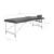 Masă de masaj cu 2 zone, cadru aluminiu, antracit, 186 x 68 cm GartenMobel Dekor