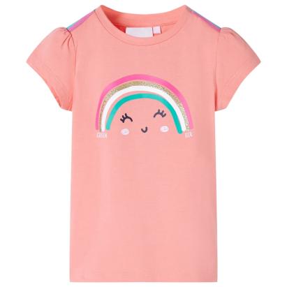 Tricou pentru copii, corai deschis, 140 GartenMobel Dekor
