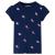 Tricou pentru copii, bleumarin, 104 GartenMobel Dekor