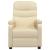 Fotoliu de masaj electric rabatabil, crem, textil GartenMobel Dekor