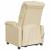 Fotoliu de masaj electric rabatabil, crem, textil GartenMobel Dekor