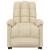 Fotoliu de masaj electric rabatabil, crem, textil GartenMobel Dekor