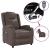 Fotoliu de masaj electric, maro, piele ecologică GartenMobel Dekor