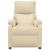 Fotoliu de masaj electric rabatabil, crem, textil GartenMobel Dekor