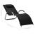 Șezlong din textilenă, negru și gri GartenMobel Dekor