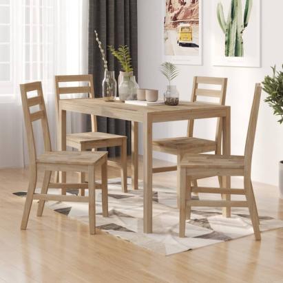 Set mobilier de bucătărie, 5 piese, lemn masiv de acacia GartenMobel Dekor