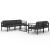 Set mobilier de grădină cu perne, 6 piese, antracit, aluminiu GartenMobel Dekor