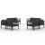 Set mobilier de grădină cu perne, 8 piese, antracit, aluminiu GartenMobel Dekor