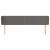 Tăblie de pat cu aripioare gri 183x23x78/88 cm piele ecologică GartenMobel Dekor