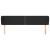 Tăblie de pat cu aripioare negru 203x23x78/88cm piele ecologică GartenMobel Dekor