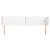 Tăblie de pat cu aripioare alb 203x23x78/88 cm piele ecologică GartenMobel Dekor