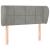 Tăblie de pat cu aripioare gri deschis 93x23x78/88 cm catifea GartenMobel Dekor