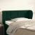 Tăblie de pat cu aripioare verde închis 93x23x78/88 cm catifea GartenMobel Dekor
