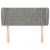 Tăblie de pat cu aripioare gri deschis 103x23x78/88 cm catifea GartenMobel Dekor