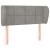 Tăblie de pat cu aripioare gri deschis 103x23x78/88 cm catifea GartenMobel Dekor